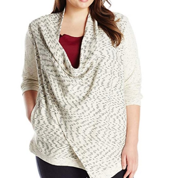 Lucky Brand Sweaters - Lucky Brand Women's Plus-Size Drapey Wrap Jacket